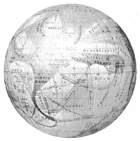 Globe martien réalisé par Eugène Antoniadi en 1899